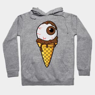 Spooky Monster Eye Chocolate Ice cream with toppings Hoodie